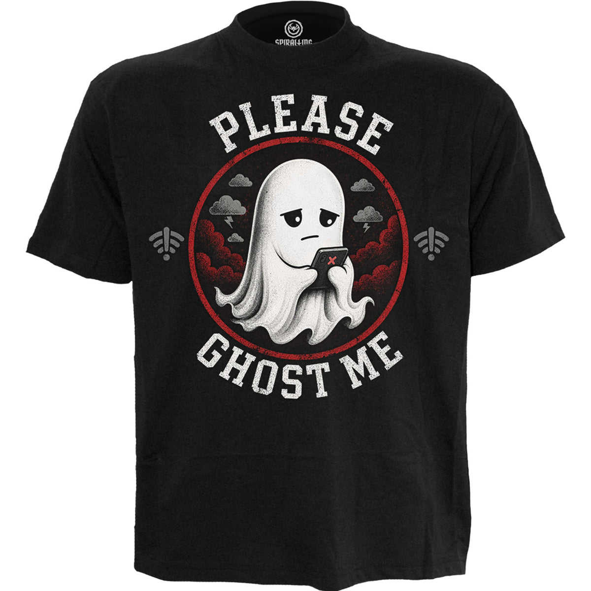Spiral Unisex T-Shirt: Ghost Me (Black)