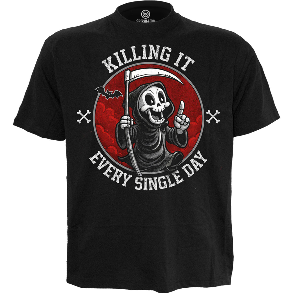 Spiral Unisex T-Shirt: Killing It (Black)