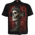 Spiral Unisex T-Shirt: Silent Suffering (Black) (Back Print)