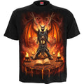 Spiral Unisex T-Shirt: Skeletal Worship (Black) (Back Print)