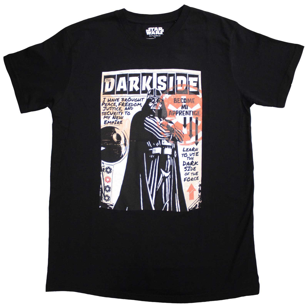 Star Wars Unisex T-Shirt: Learn The Darkside (Black)