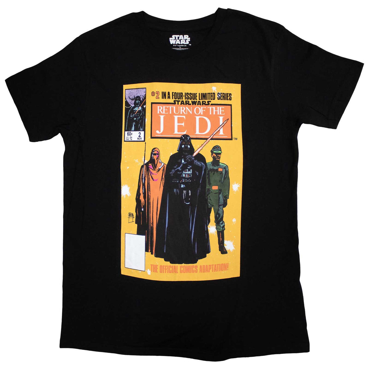 Star Wars Unisex T-Shirt: Return Of The Jedi Comic Cover (Black)