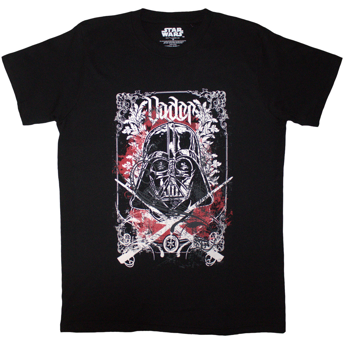 Star Wars Unisex T-Shirt: Vader Decor (Black)