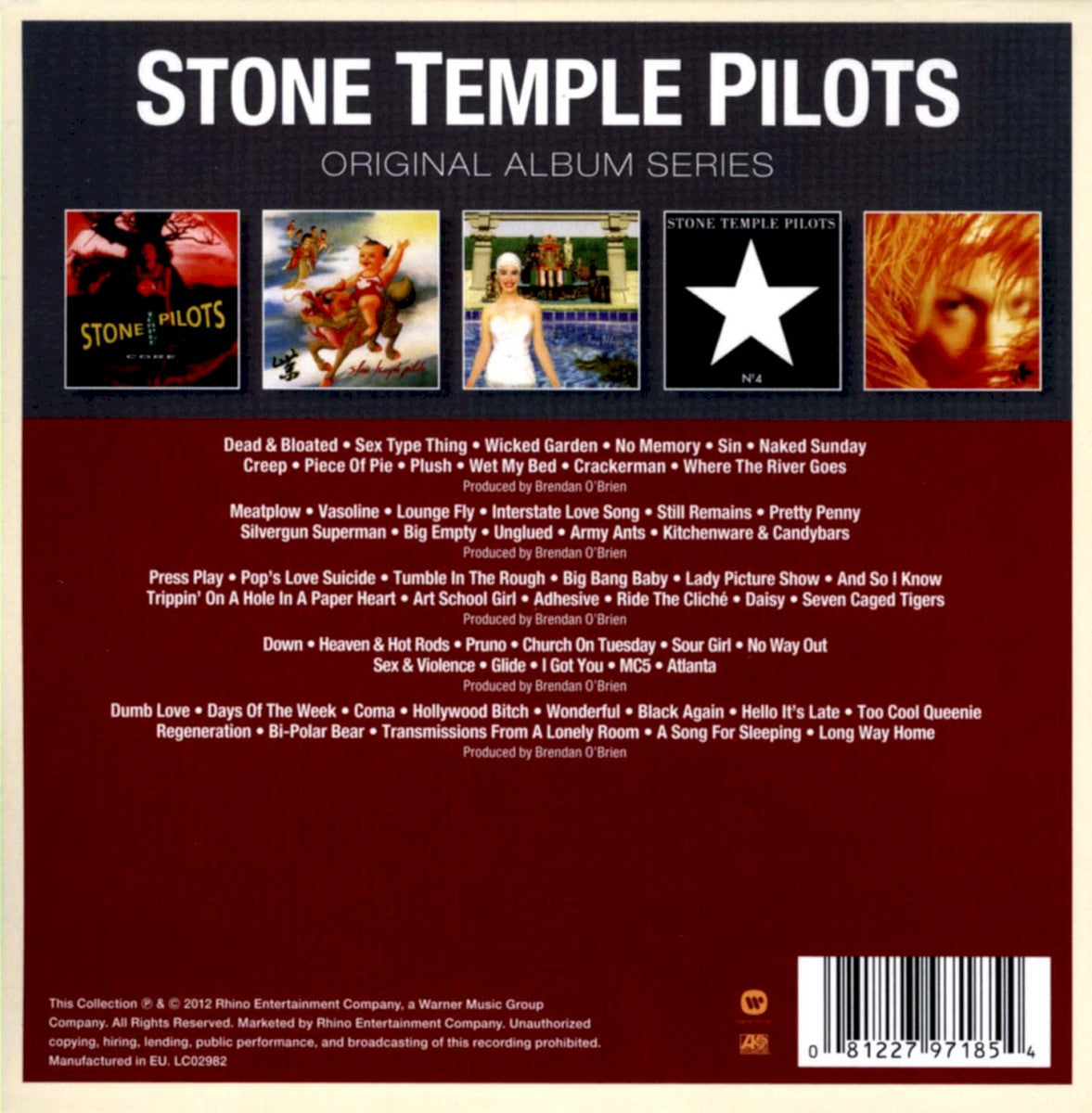 Stone Temple Pilots – Original Album Series — back cover