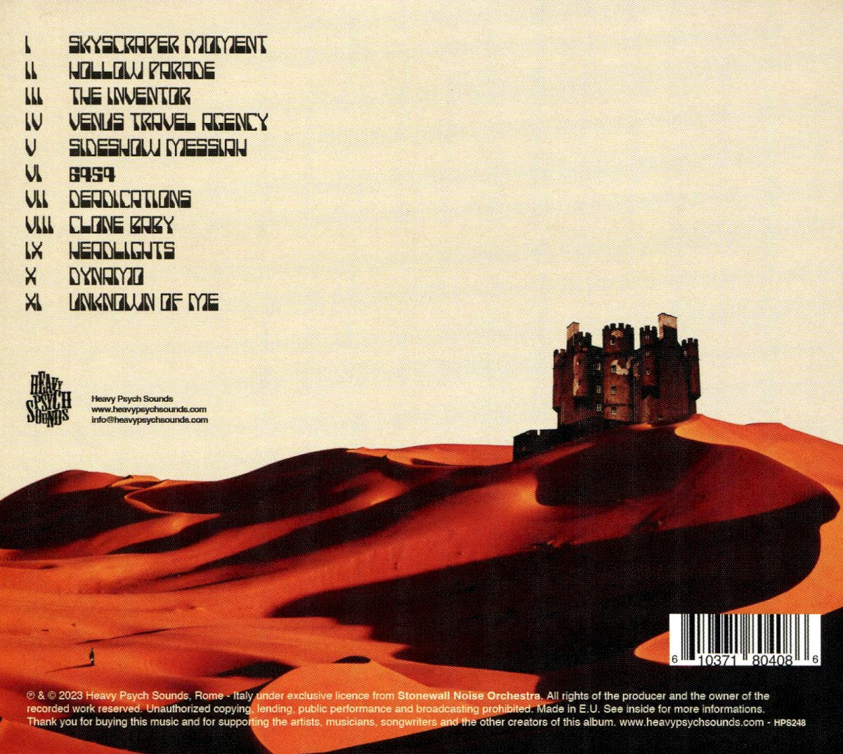 Stonewall Noise Orchestra – Constants in an Ever Changing Universe — back cover