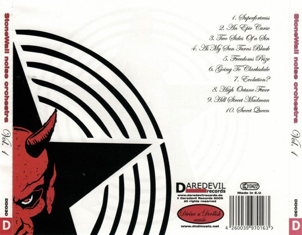 Stonewall Noise Orchestra – Vol. 1 — back cover