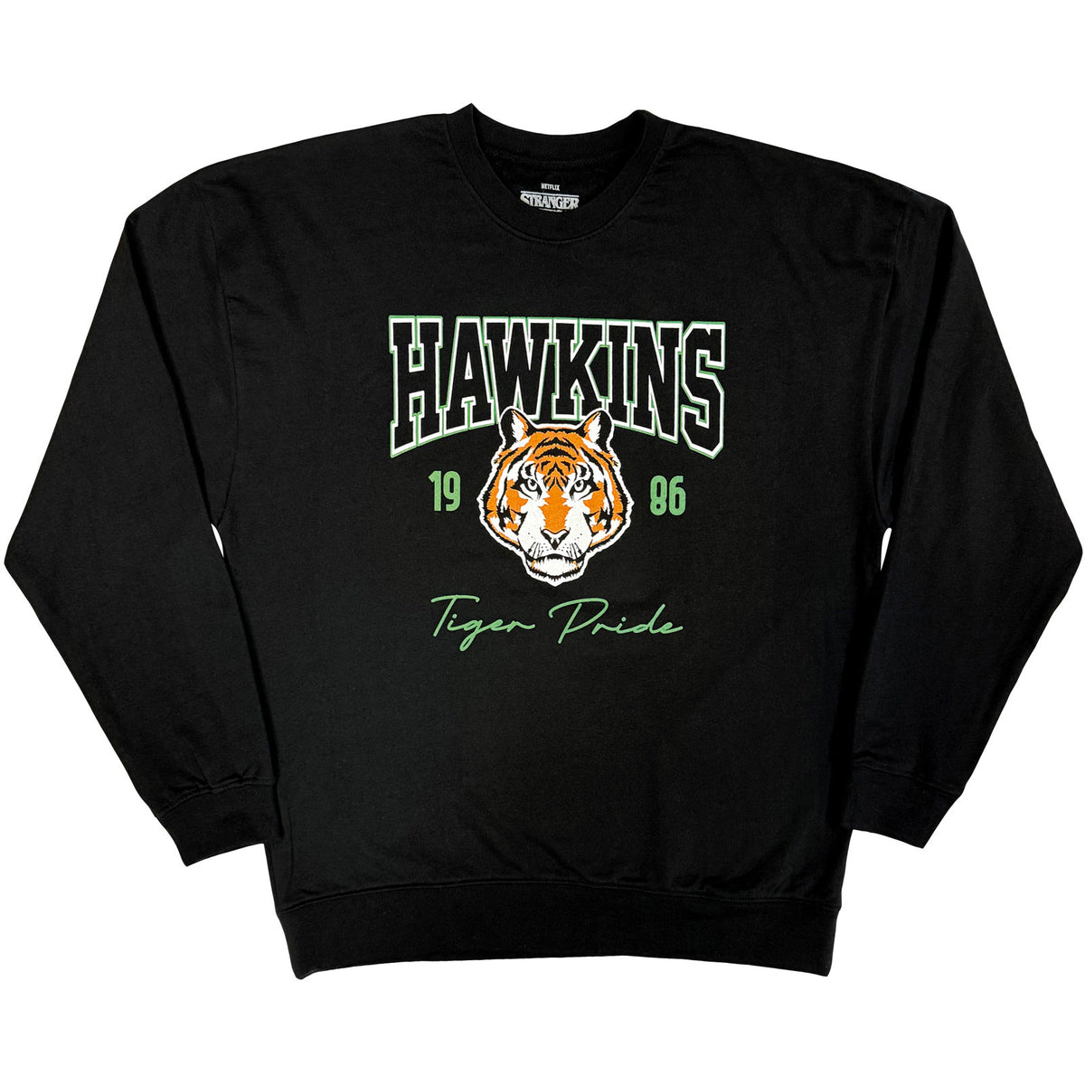 Stranger Things Unisex Sweatshirt: High School Hawkins (Black)