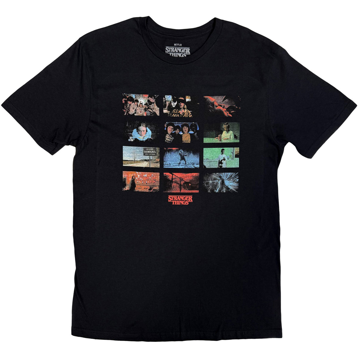 Stranger Things Unisex T-Shirt: Hawkins Power And Light (Black)