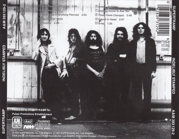 Supertramp – Indelibly Stamped — back cover