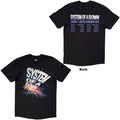 System Of A Down Unisex T-Shirt: Admat Tour '26 (Black) (Back Print & Ex-Tour)