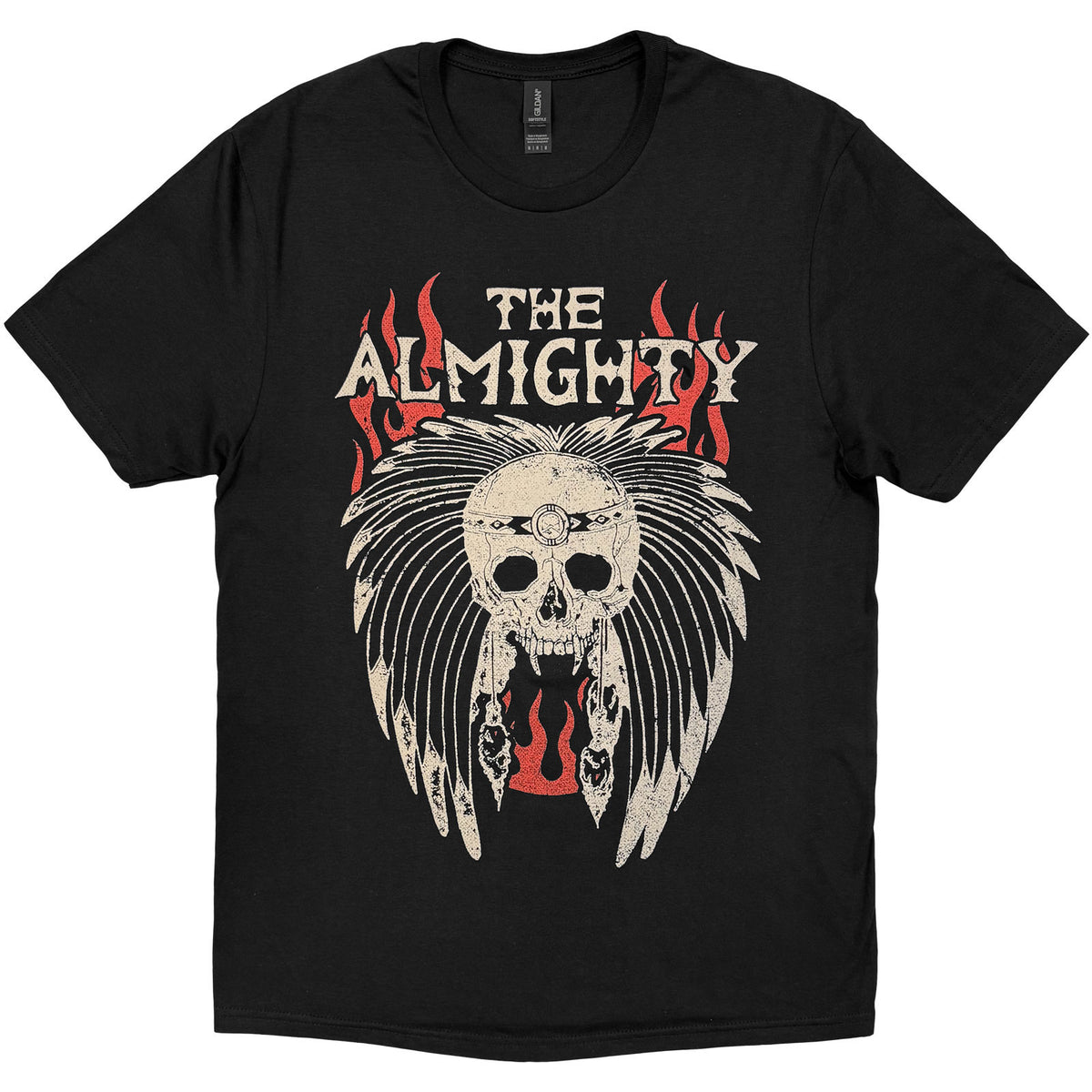 The Almighty Unisex T-Shirt: Flames (Black)