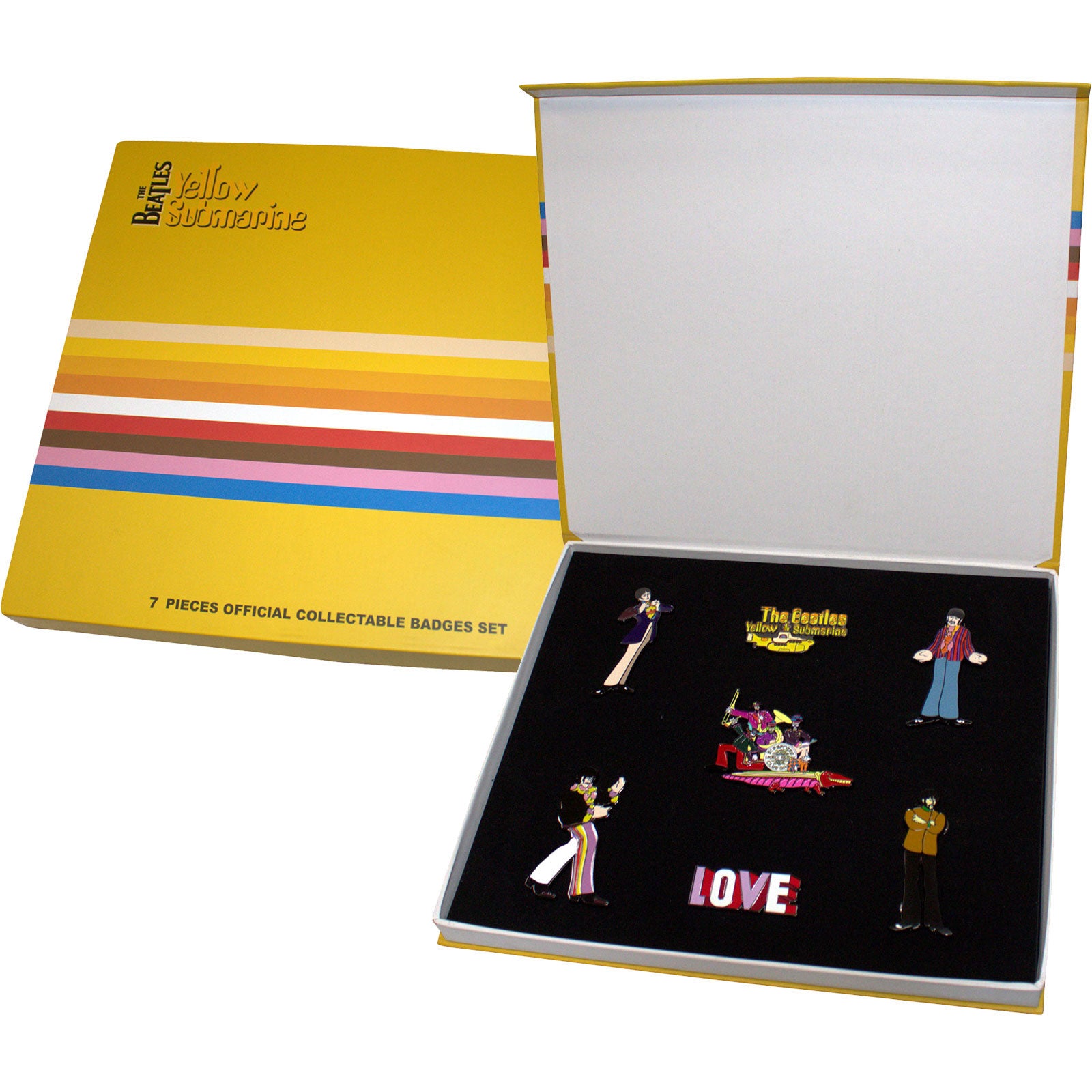The Beatles Pin Badge Set: Yellow Submarine Band