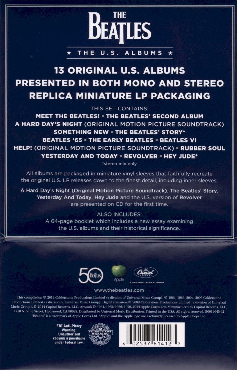 The Beatles – The U.S. Albums — back cover