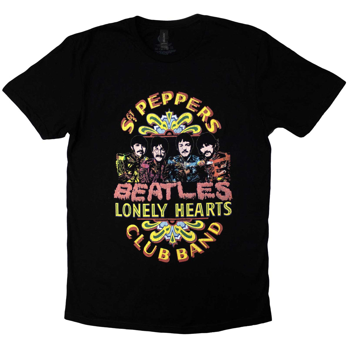 The Beatles Unisex T-Shirt: Sgt Pepper 2 (Black)