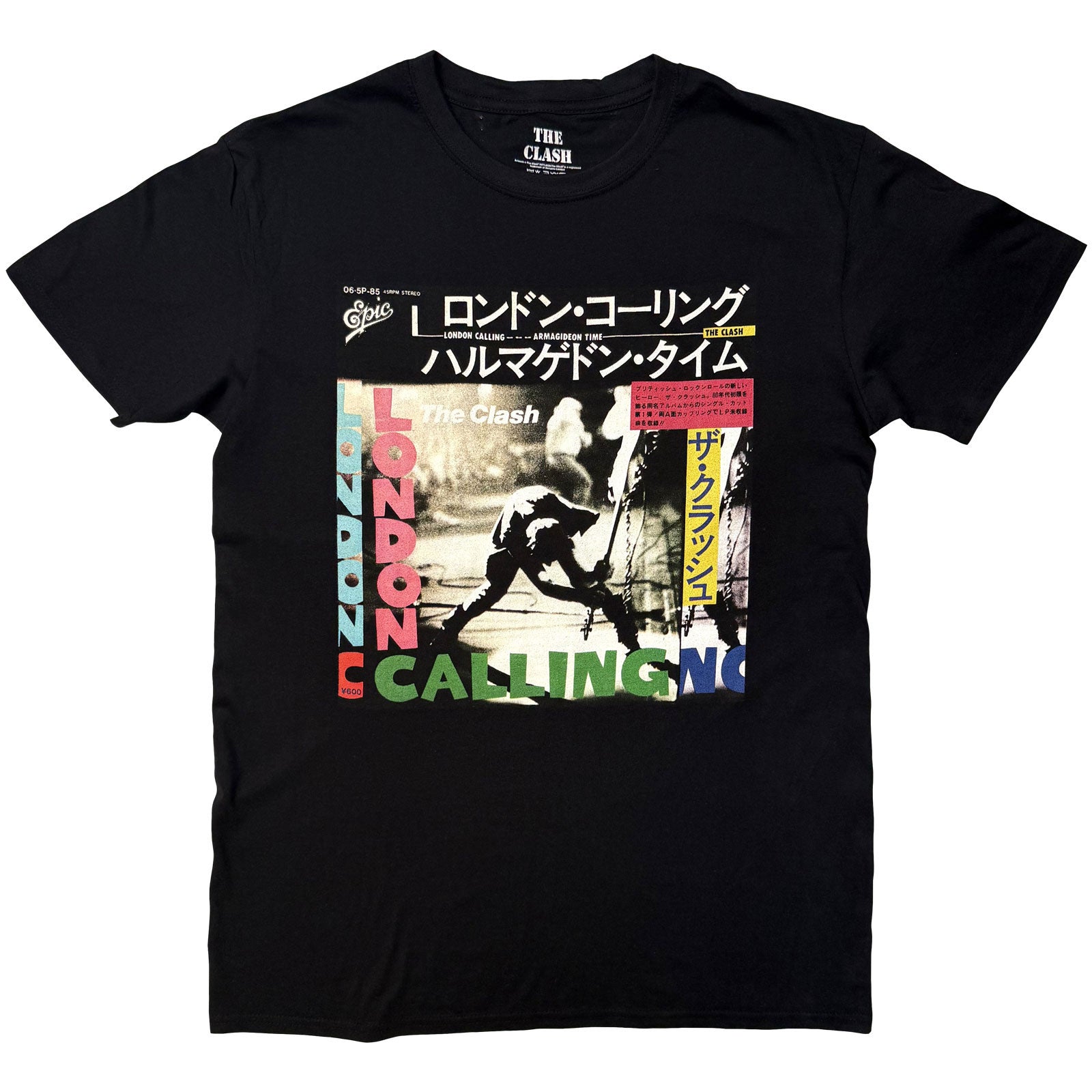 The Clash Unisex T-Shirt: London Calling Japan (Black)