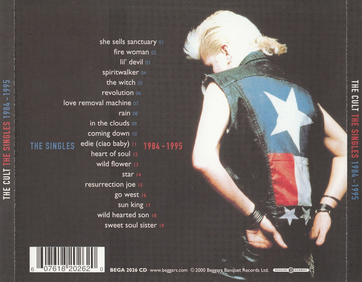 The Cult – Pure Cult: The Singles 1984–1995 — back cover