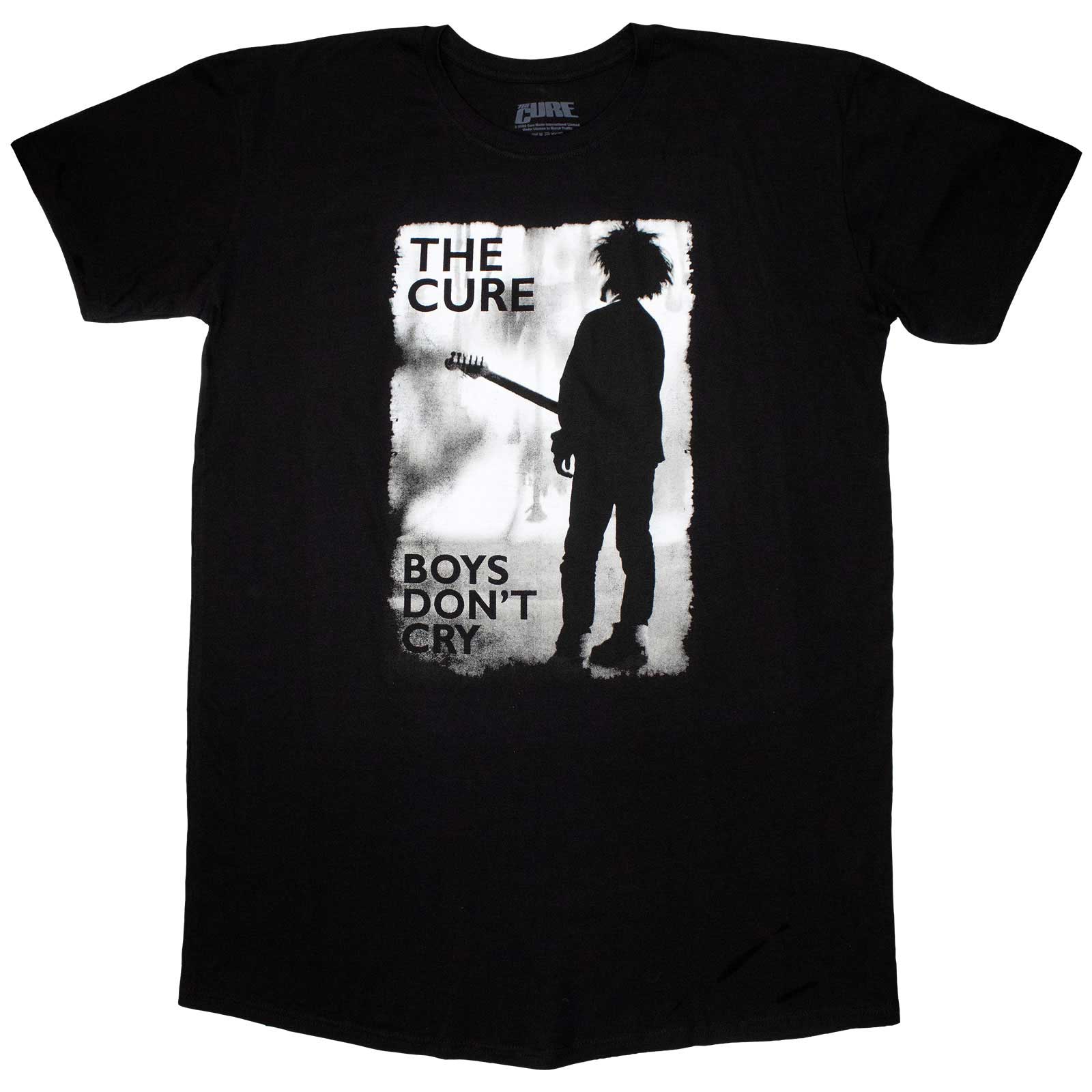 The Cure Ladies T-Shirt Dress: Boys Don't Cry Black & White (Black)