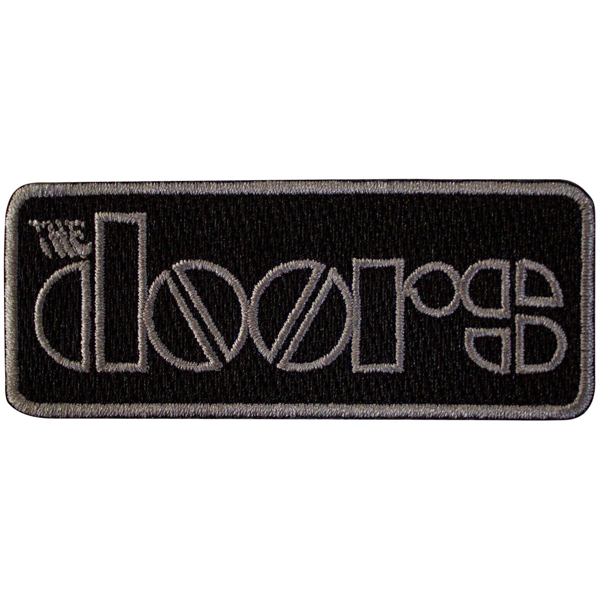 The Doors Standard Patch: Bordered Logo