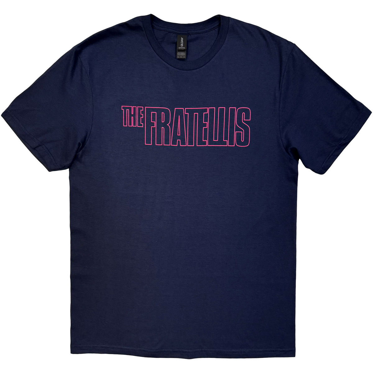 The Fratellis Unisex T-Shirt: Neon Logo (Navy Blue)