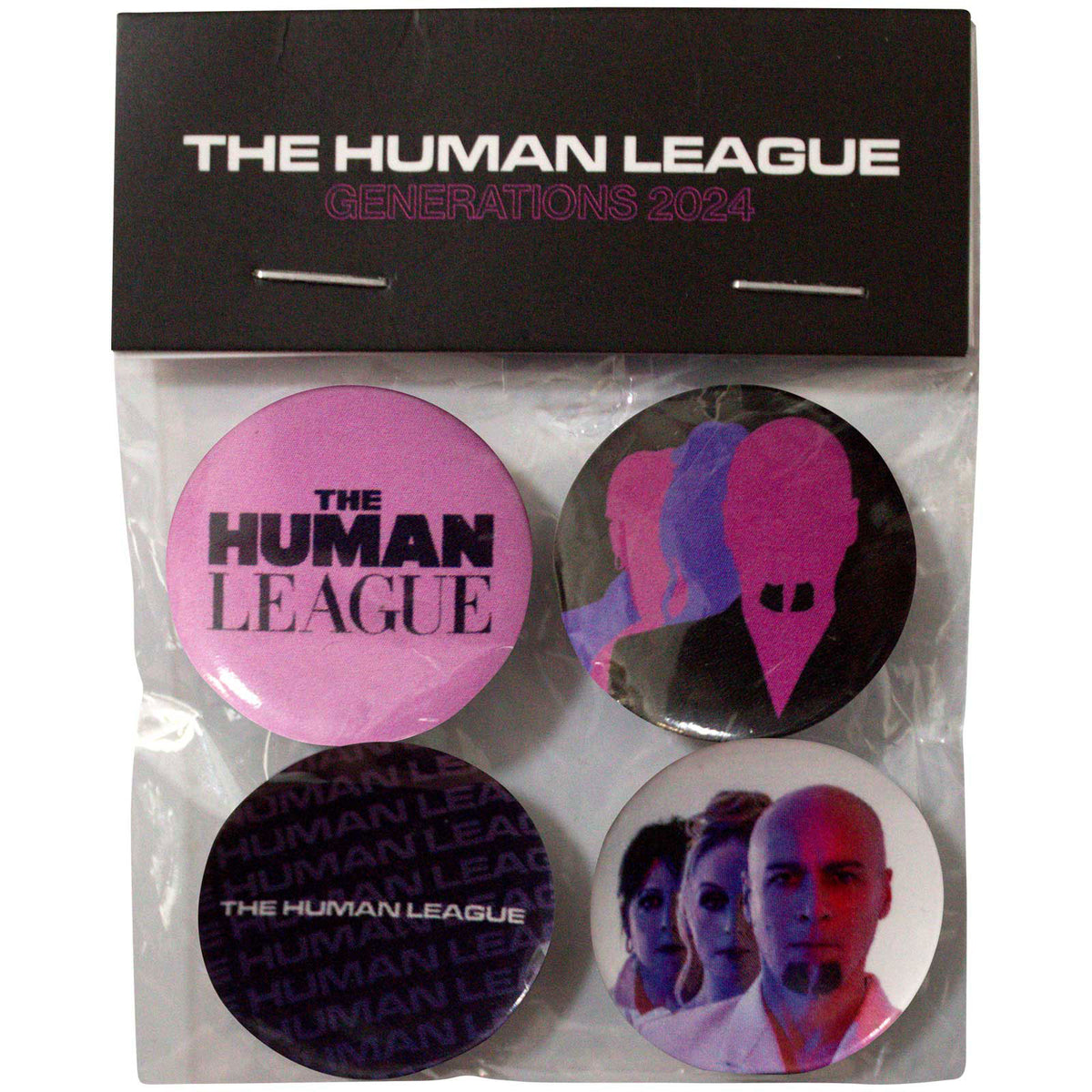 The Human League Pin Badge Set: Generations Tour '24 (Ex-Tour)