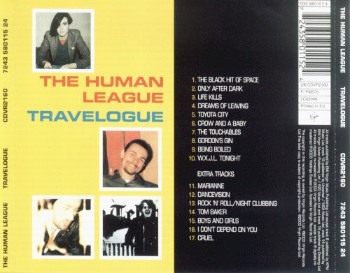 The Human League – Travelogue — back cover