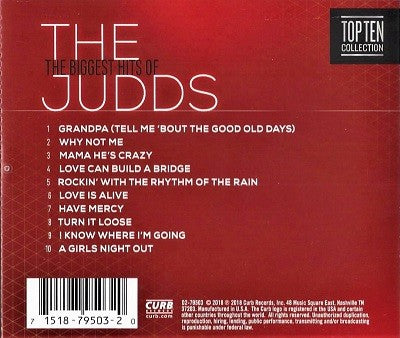 The Judds – The Biggest Hits of the Judds: Grandpa (Tell Me ’bout the Good Old Days) — back cover