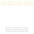 The Mountain Goats – All Hail West Texas (Remastered)