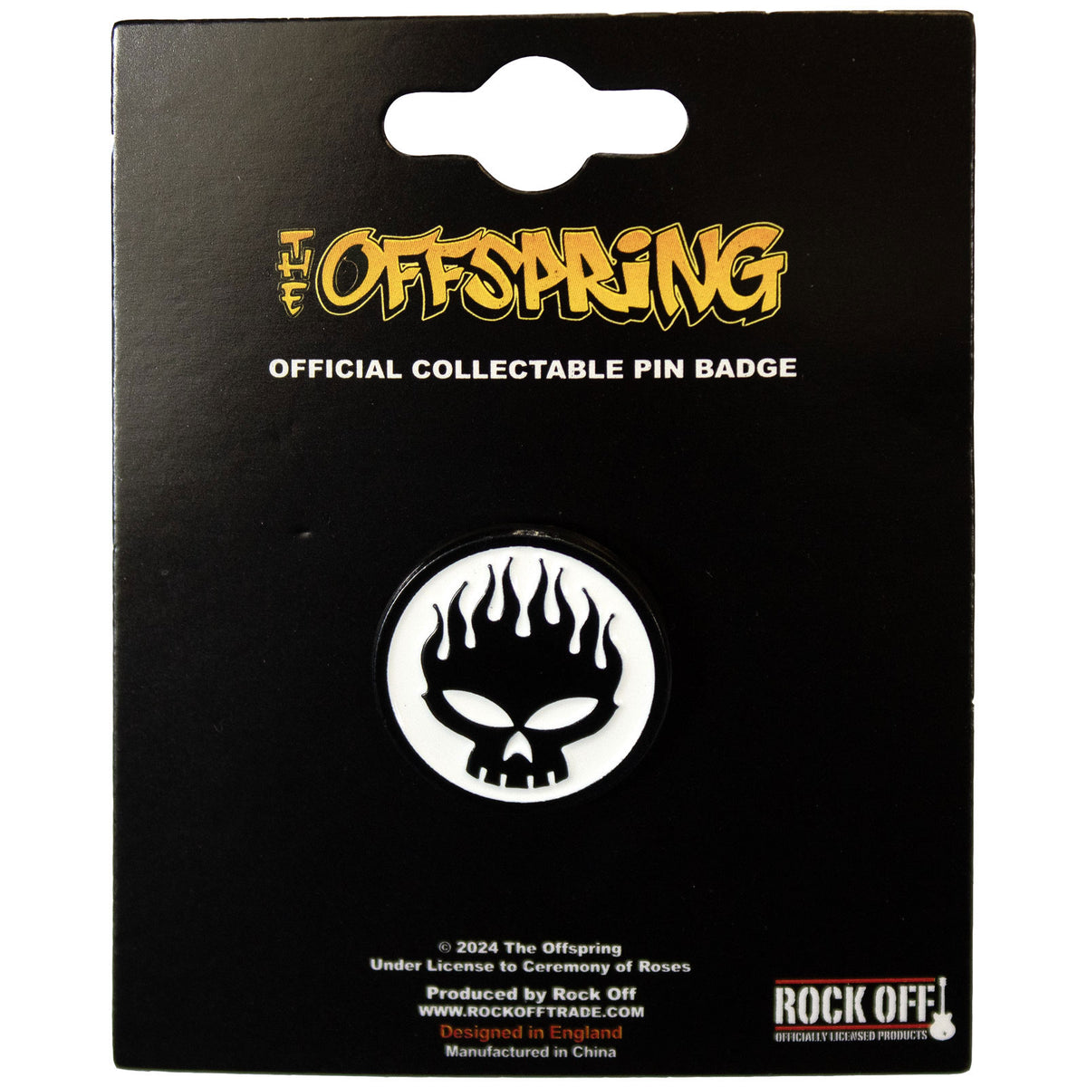 The Offspring Pin Badge: Skull