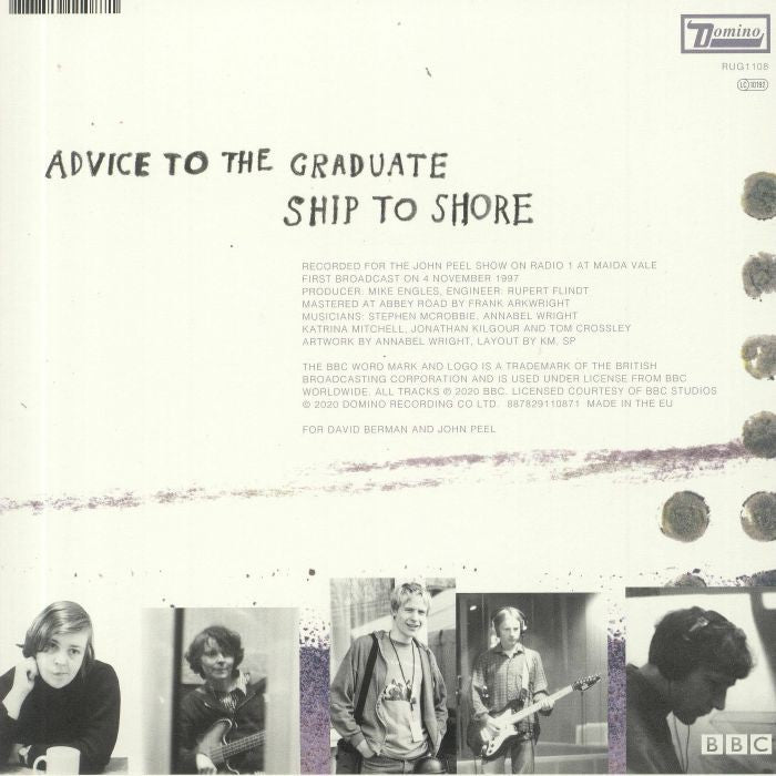 The Pastels – Advice to the Graduate — back cover