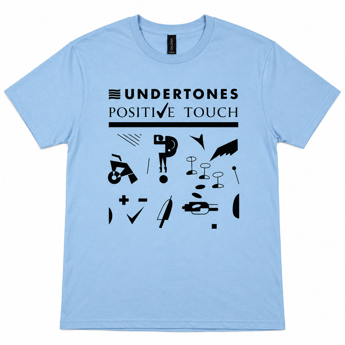 The Undertones Unisex T-Shirt: Positive Touch (Light Blue)