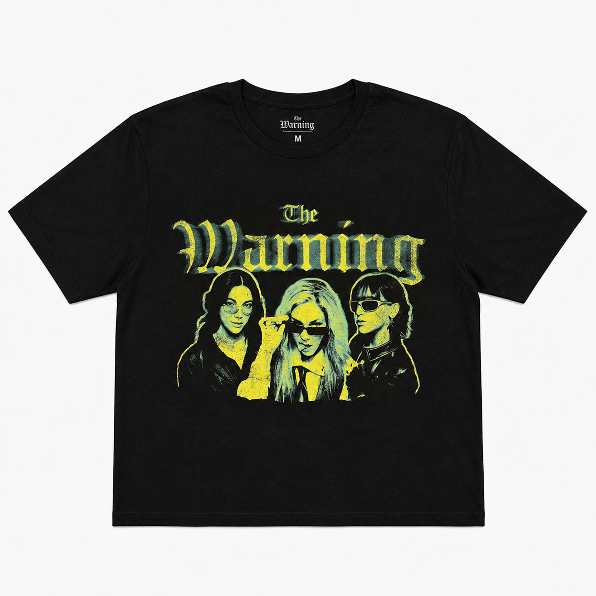 The Warning Ladies Crop Top: Group (Black)