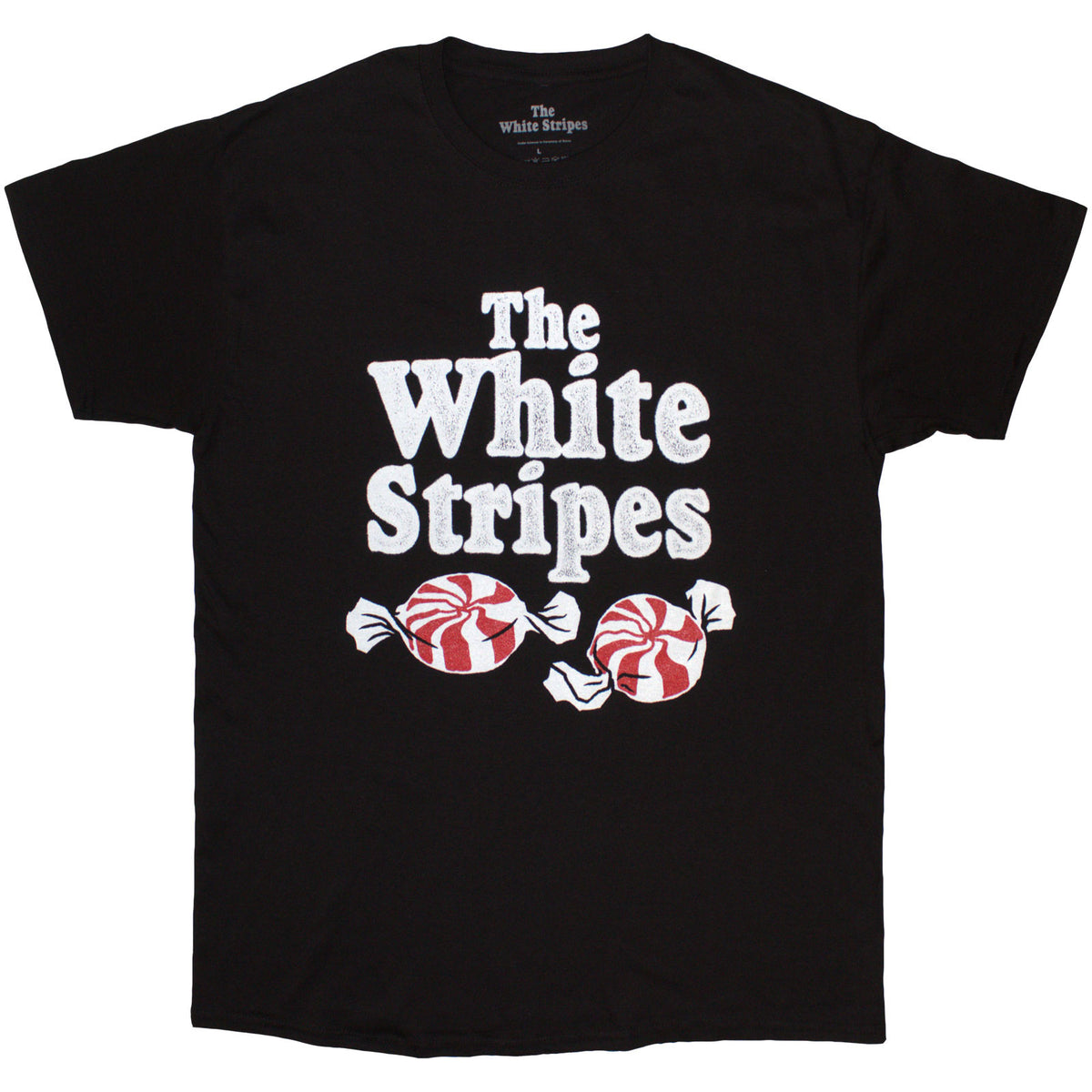 The White Stripes Unisex T-Shirt: Peppermints (Black)