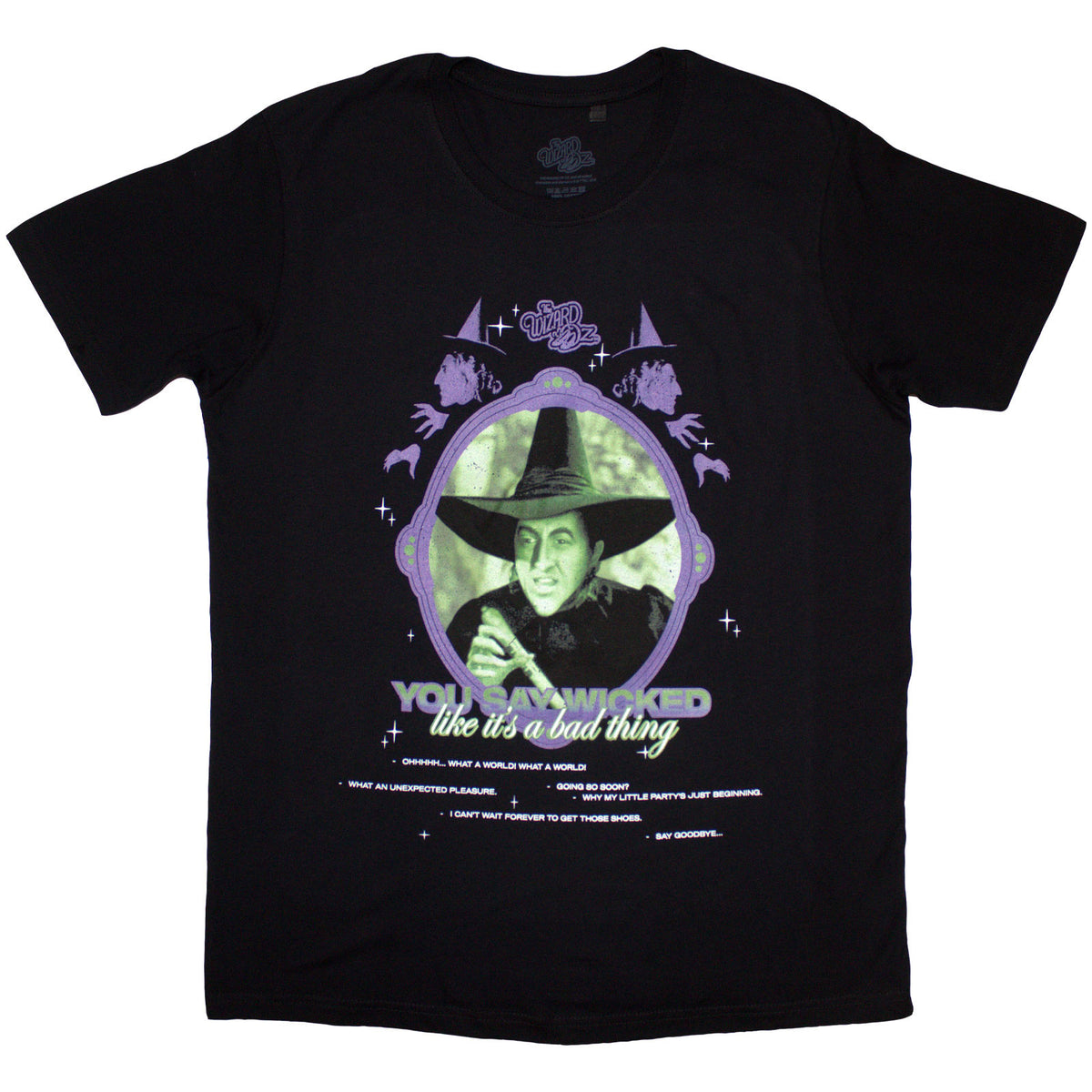 The Wizard of Oz Unisex T-Shirt: You Say Wicked (Black)