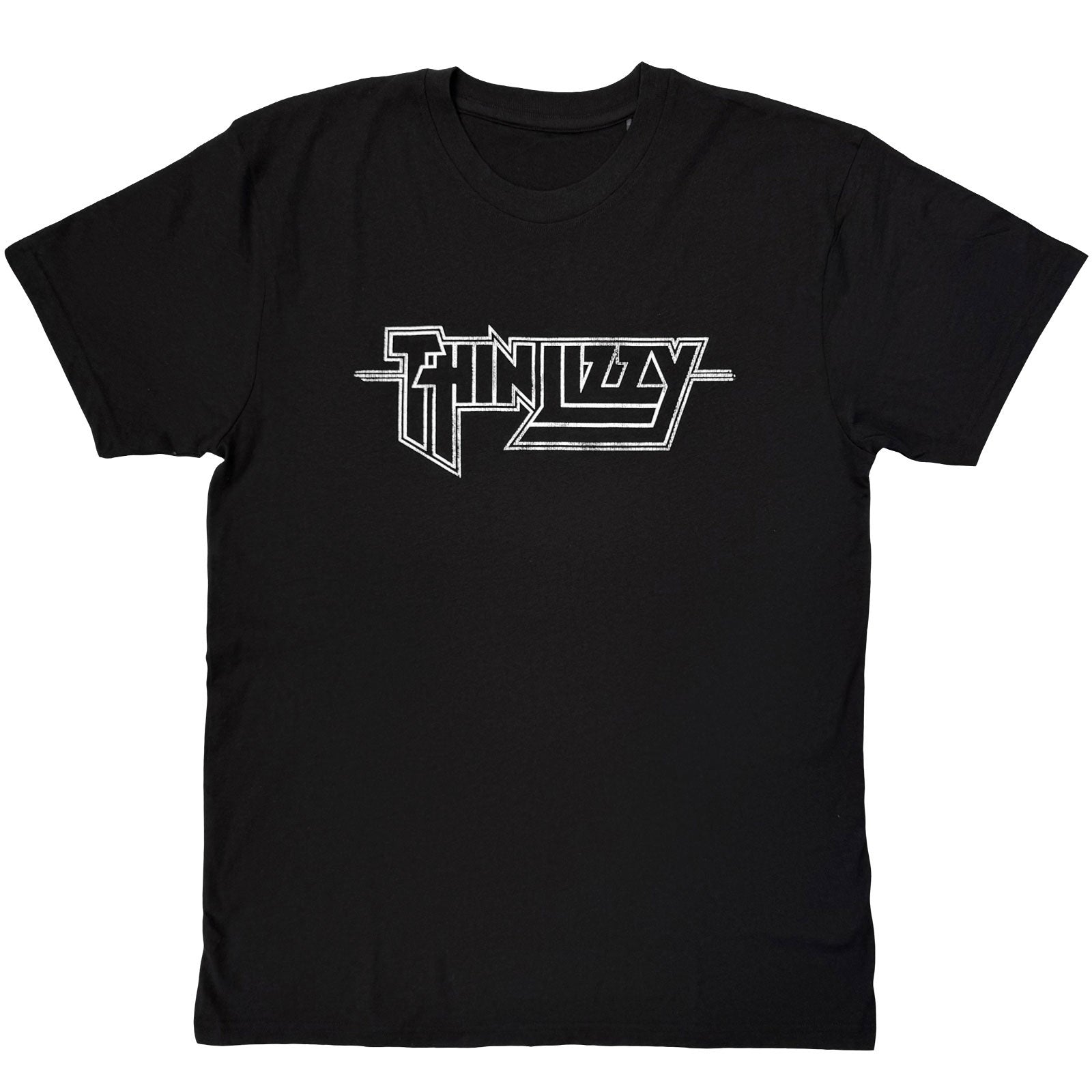 Thin Lizzy Unisex T-Shirt: Logo Mono (Black)