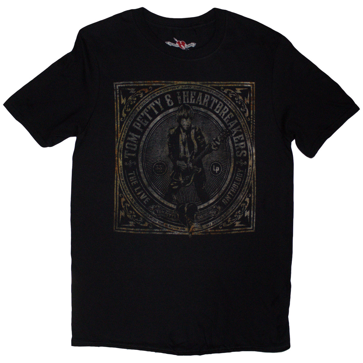 Tom Petty & The Heartbreakers Unisex T-Shirt: Live Anthology (Black)