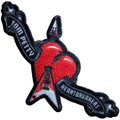 Tom Petty & The Heartbreakers Woven Patch: Heart Logo