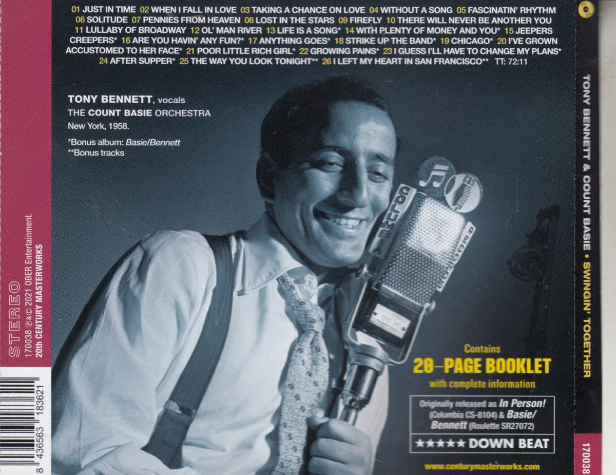 Tony Bennett – Swingin' Together — back cover