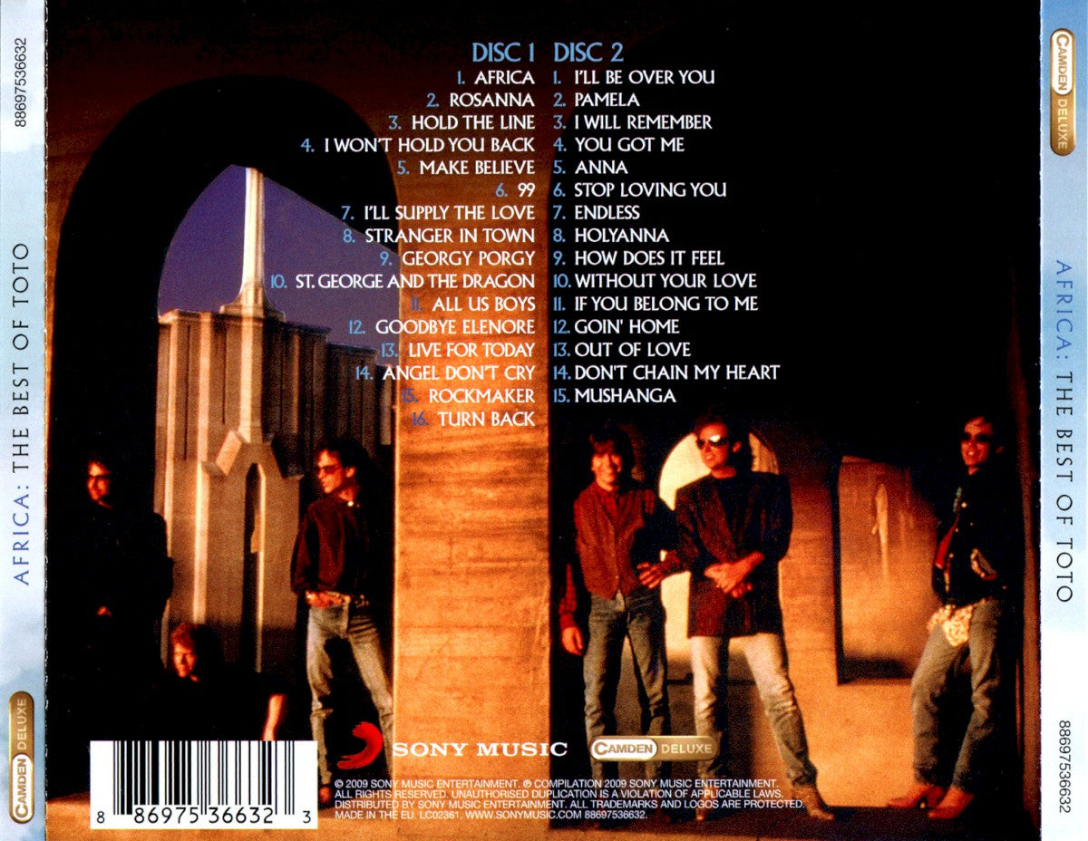 Toto – Africa: The Best of Toto — back cover