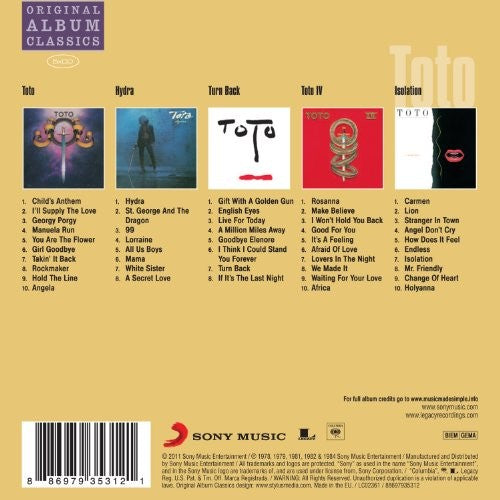 Toto – Original Album Classics — back cover