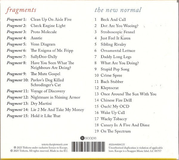 Trifecta – Fragments + The New Normal — back cover