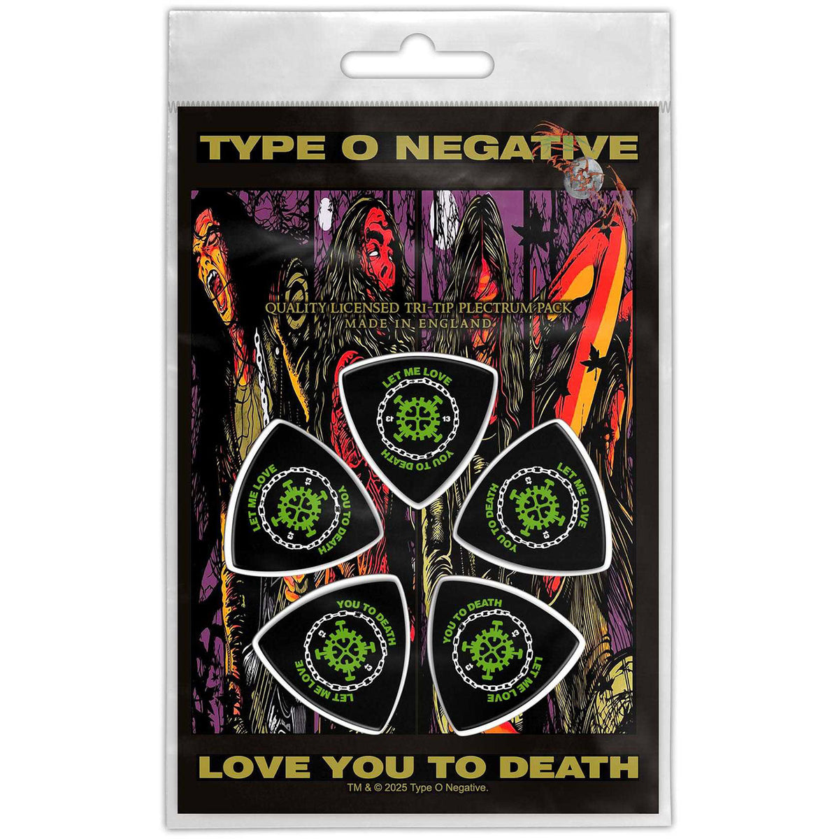 Type O Negative Tri-Tip Plectrum Pack: Love You To Death