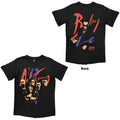 U2 Unisex T-Shirt: Achtung Baby Zoo TV Tour (Black) (Back Print)