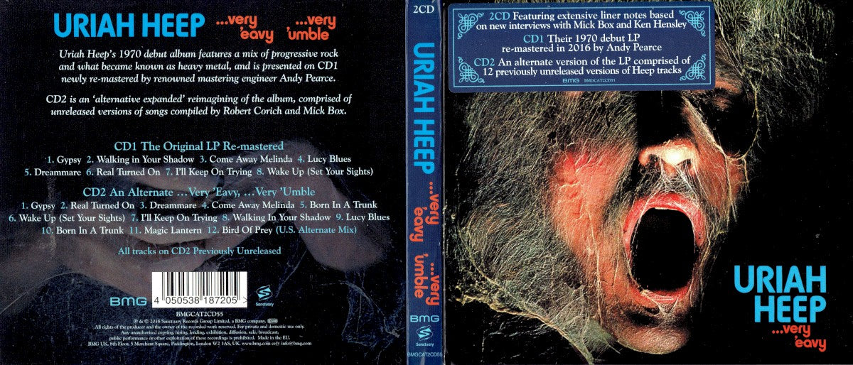 Uriah Heep – …Very ’eavy …Very ’umble — back cover