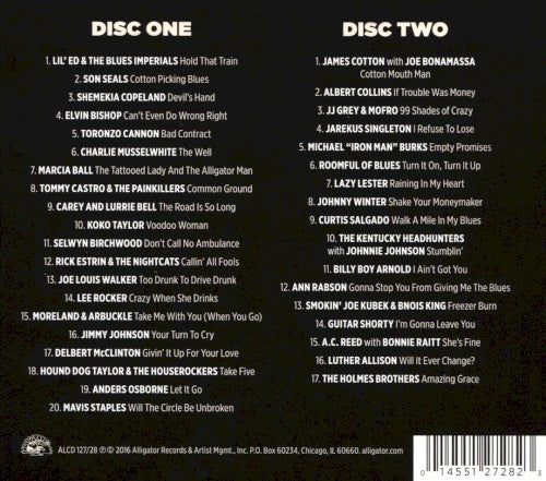 Various Artists – Alligator Records 45th Anniversary Collection — back cover