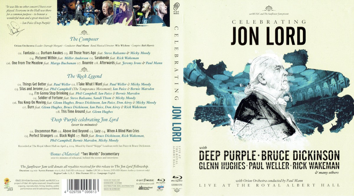 Various Artists – Celebrating Jon Lord — back cover