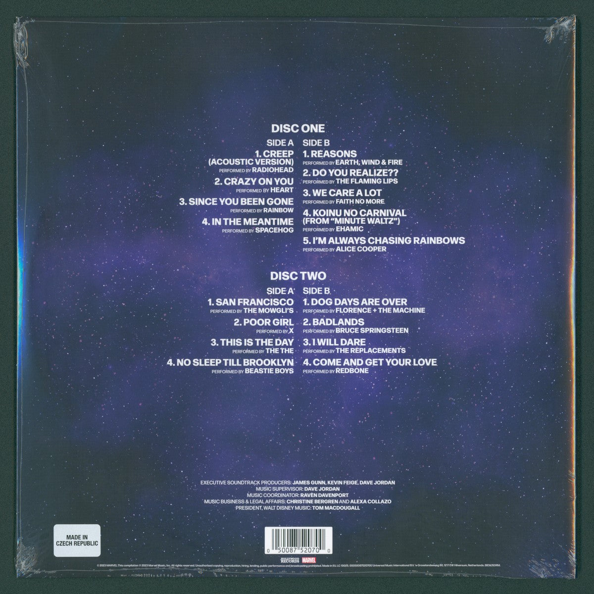 Various Artists – Guardians of the Galaxy, Vol. 3: Awesome Mix, Vol. 3 — back cover