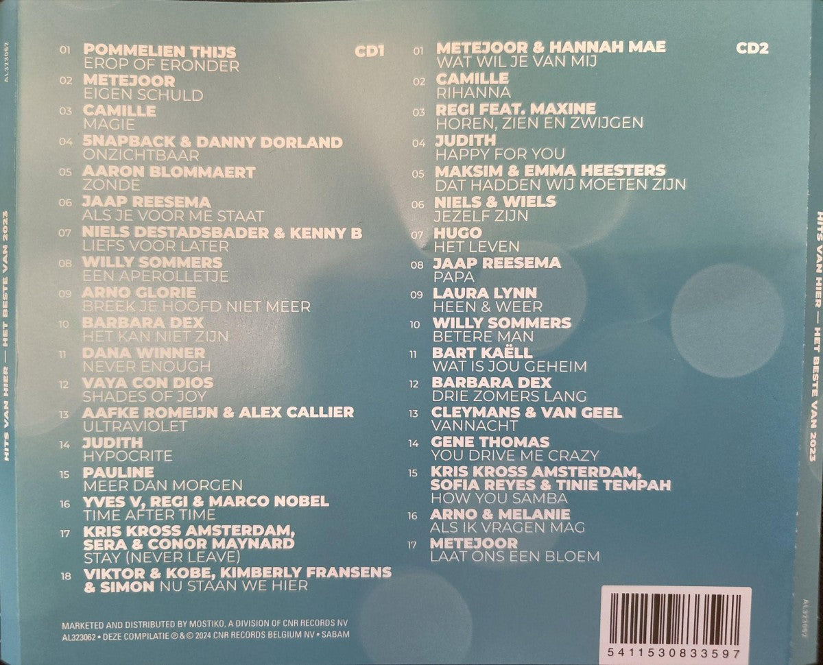 Various Artists – Het beste van 2023 — back cover