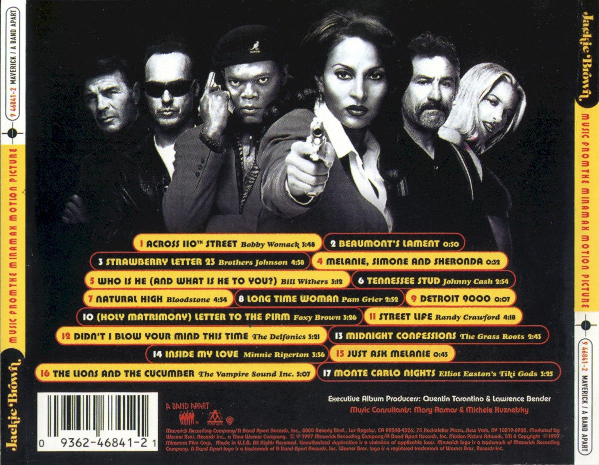 Various Artists – Jackie Brown: Music From The Miramax Motion Picture — back cover