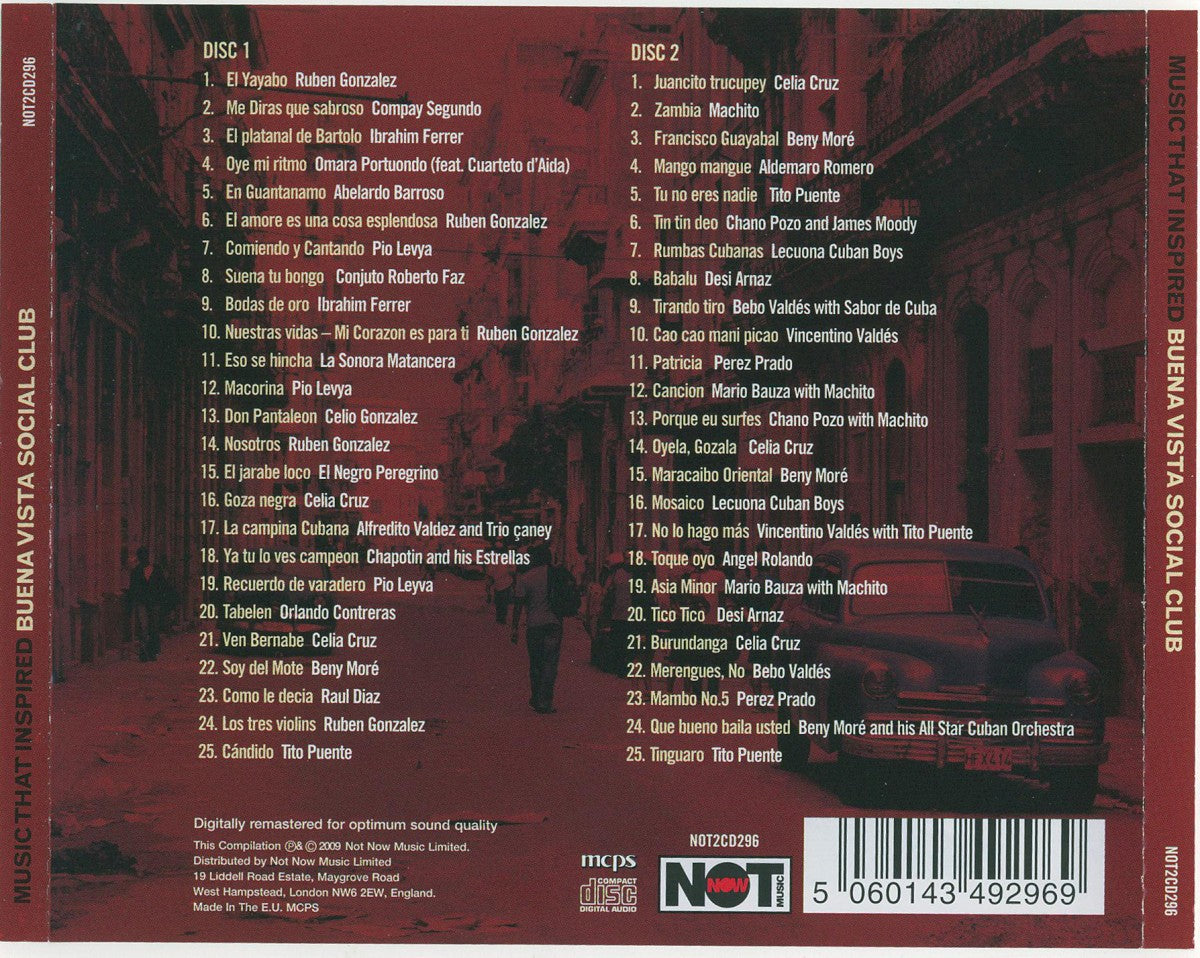 Various Artists – Music That Inspired Buena Vista Social Club — back cover