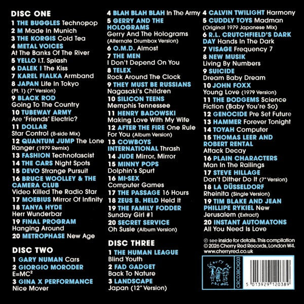 Various Artists – Musik Music Musique 1979 (The Roots Of Synth Pop) — back cover